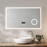Heilmetz - miroir de salle de bain avec �clairage miroir de salle de bain led 100x60cm interrupteur tactile, ...
