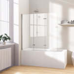 Heilmetz - pare baignoire pivotant 120x140cm pare - baignoire 3 volets, verre 6mm, profil� chrome, design ...