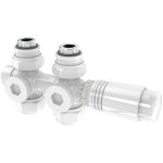 Robinet radiateur d'angle raccord vanne pour radiateur temp�rature r�gul�e multiblock set raccordement ...