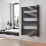 Heilmetz - sche - serviettes de plomberie, radiateur porte - serviettes 100 x 60 cm anthracite 498w ...