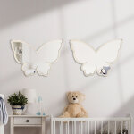 Heilmetz sticker mural miroir  coller 2 pices dcoration des chambres d'enfants de dessins anims papillon ...