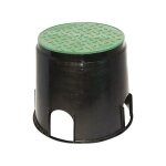 Prise de sol � encastrer heitronic 21036 noir, vert