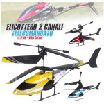 H�licopt�re t�l�command� 2 canaux longueur 20 cm int�rieur ext�rieur couleurs vari�es