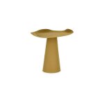 Hellin - table basse 46x46x47, 5 cm en aluminium moutarde - grezzo