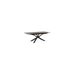 Hellin - table extensible seyfert plateau c�ramique 160 - 220x90 cm