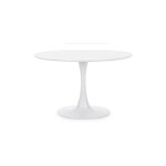 Hellin - table de salle à manger ronde blanche 120cm Hellin - table de salle à manger ronde blanche 120cm