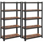 Helloshop26 - lot de 2 étagères à 5 niveaux 150 cm charge totale 650 kg (130 kg / niveau) étagère de ... Helloshop26 - lot de 2 étagères à 5 niveaux 150 cm charge totale 650 kg (130 kg / niveau) étagère de ...