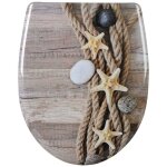 Helloshop26 - abattant wc corde de chanvre en duroplast toile de mer avec fermeture amortie et fixation ...