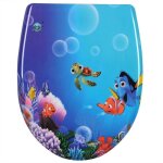Helloshop26 - abattant wc duroplast fast fix poisson rouge