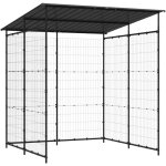 Abri à vélo 190 x 190 x 222 cm acier noir Abri à vélo 190 x 190 x 222 cm acier noir