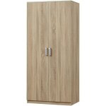 Helloshop26 - armoire de chambre garde - robe moderne meuble de rangement intemporel 1 tagre mdf 176 ...