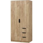 Helloshop26 - armoire de chambre garde - robe moderne meuble de rangement intemporel 1 penderie 4 étagères ... Helloshop26 - armoire de chambre garde - robe moderne meuble de rangement intemporel 1 penderie 4 étagères ...