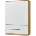 Helloshop26 - armoire de chambre garde - robe moderne meuble de rangement intemporel avec 6 tagres ...
