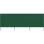 Helloshop26 - brises - vue paravent 3 panneau x tissu 400 x 160 cm vert