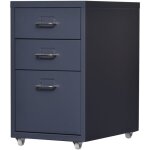 Helloshop26 - caisson de bureau meuble de rangement pour documents dossiers fournitures de bureau � roulettes ...