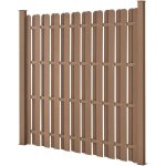 Helloshop26 - clture de jardin brise vent brise vue bois composite (wpc) brun 185 x 193 cm