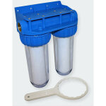 Helloshop26 ? filtre � s�diments double 1 pouce ? 32, 89 mm ? filtration efficace pour eau potable ? ...