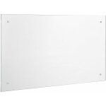 Fond de hotte 70 x 50 cm avec fixation verre transparent Fond de hotte 70 x 50 cm avec fixation verre transparent