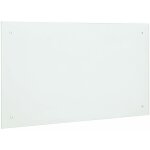 Helloshop26 - fond de hotte 90 x 50 cm fixation inclus verre d�poli blanc