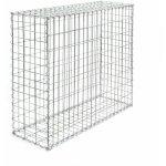 Helloshop26 - gabion 100 x 80 x 30 cm mur pierre paroi bordure de jardin espalier clture panier