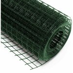 Helloshop26 - grillage aviaire 4 coins avec maille 25 x 25 mm 50 cm x 5 m vert