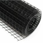 Helloshop26 - grillage fil de volière 4 coins avec maille 25 x 25 mm 50 cm x5 m en noir Helloshop26 - grillage fil de volière 4 coins avec maille 25 x 25 mm 50 cm x5 m en noir