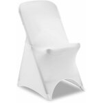 Housse pour chaise couvre - chaise prot�ge chaise extensible de mariage (tissu extensible, mat�riau : ...