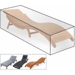 Housse de mobilier de jardin pour chaise longue tanche transparente