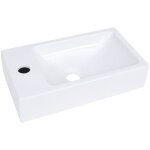 Helloshop26 - lavabo salle de bain 40x22 cm smc blanc