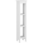 Helloshop26 - meuble colonne pour salle de bain meuble de rangement avec 3 tagres de stockage ouverts ...