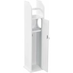 Meuble de salle de bain armoire rangement mdf laqu� 78 cm blanc