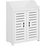 Helloshop26 - meuble de salle de bain design avec tagres meuble de rangement  2 portes bois composite ...