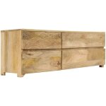Helloshop26 - meuble t�l� buffet tv t�l�vision design pratique bois massif de manguier 120 cm