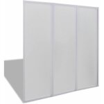 Helloshop26 - pare baignoire � 3 volets r�tractables 117 x 120 cm salle de bain