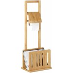 Helloshop26 - porte papier toilette avec porte - revues en bambou 81, 5 cm