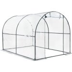 Helloshop26 - serre de jardin tunnel gr�nwald en acier et pvc 200 x 300 x 190 cm