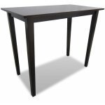 Helloshop26 - table haute mange debout bar bistrot en bois marron Helloshop26 - table haute mange debout bar bistrot en bois marron