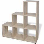 Helloshop26 - tagre meuble 6 compartiments 107 cm couleur de chne