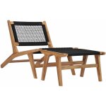 Helloshop26 - transat chaise longue bain de soleil lit de jardin terrasse meuble d'extrieur avec repose ...
