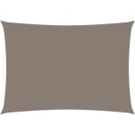 Helloshop26 - voile toile d'ombrage parasol tissu oxford rectangulaire 2, 5 x 4 m taupe