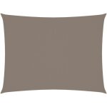 Helloshop26 - voile toile d'ombrage parasol tissu oxford rectangulaire 5 x 7 m taupe