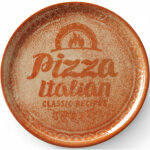 Hendi - assiette � pizza en porcelaine recipe collection rouge brique, diam�tre. 31 cm - lot de 6 pi�ces. ...