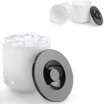 Hendi - bac � gla�ons blanc avec couvercle noir, 5l