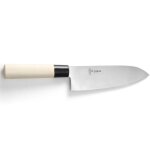 Hendi - couteau japonais santoku avec manche en bois 165 mm 845035