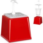 Hendi - distributeur de sauce ketchup avec pompe 2, 5 l rouge 203521 Hendi - distributeur de sauce ketchup avec pompe 2, 5 l rouge 203521