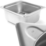 Hendi - kitchen line bac acier gn 2 / 3, hauteur 200 mm 806258