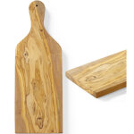 Hendi - planche de service en bois d'olivier avec poign�e 400 x 140 x 18 mm 505250