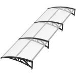 Hengda 100 x 300 cm auvent pour porte auvent de porte entr�e marquise de terrasse