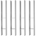 Hengda 4x support de poteau ancres en h support de poteau ancre de poteau sabot de sol 600mm ancre 91mm ...