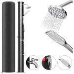 Hengda douche solaire douche ext�rieure avec pied douche de jardin douche de piscine 40l (avec couvercle ...